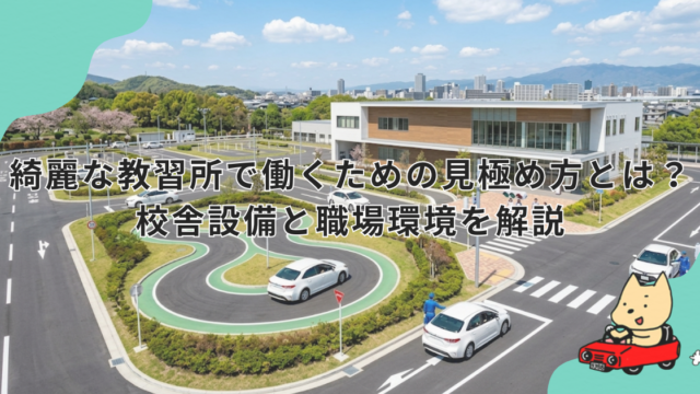綺麗な教習所で働くための見極め方とは？校舎設備と職場環境を解説