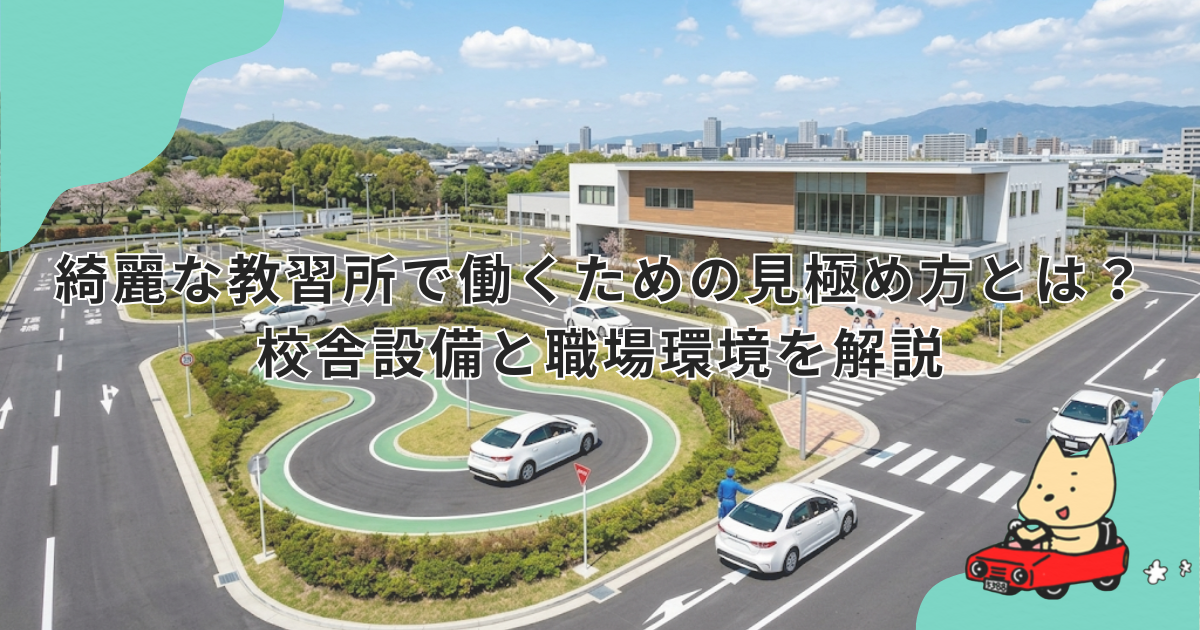 綺麗な教習所で働くための見極め方とは？校舎設備と職場環境を解説